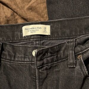 Abercrombie & Fitch Charcoal High Rise Jeans